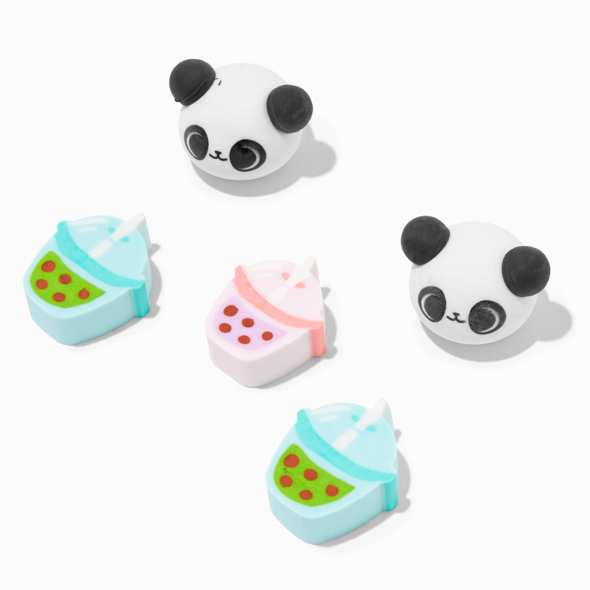 View Claires Panda Boba Erasers 5 Pack information