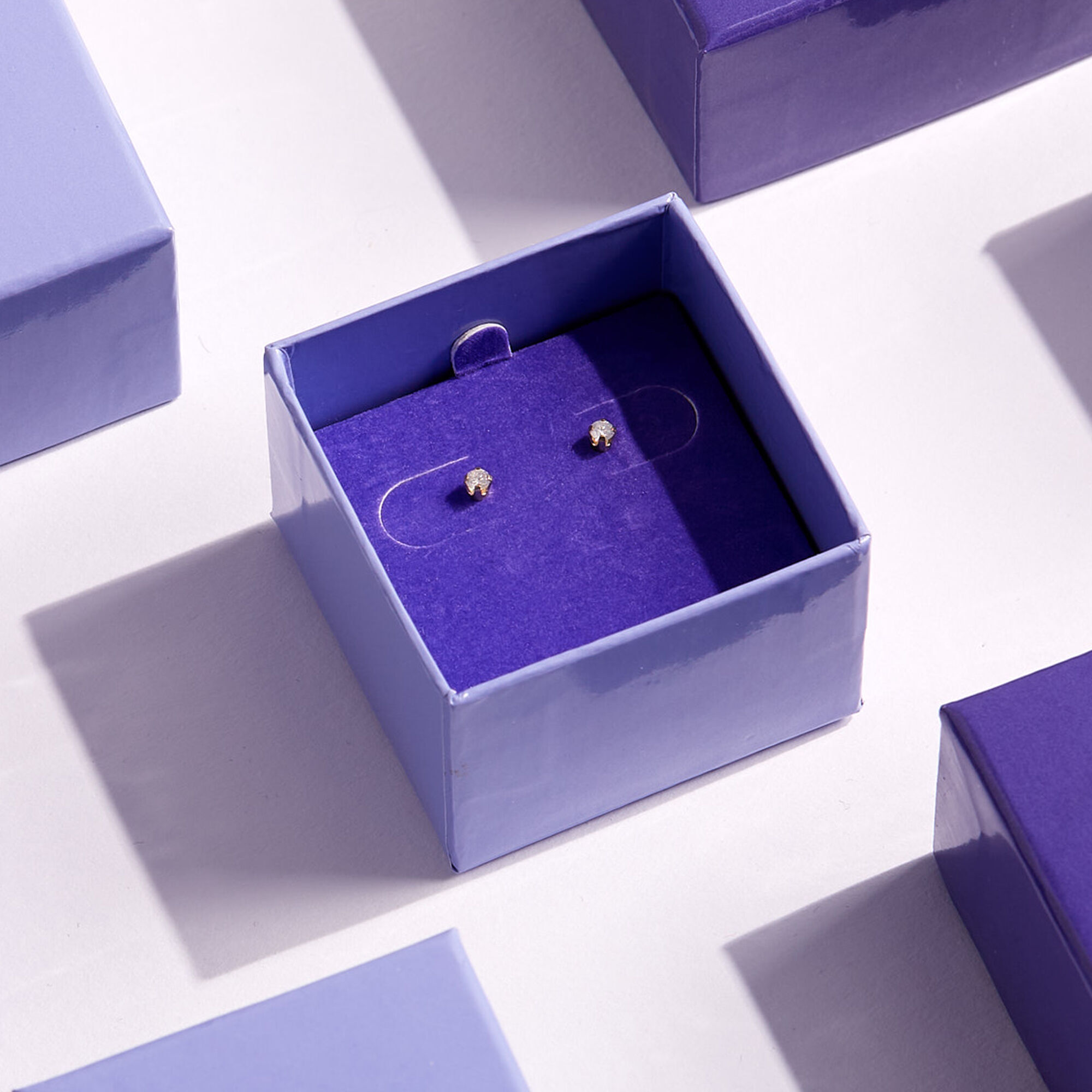Claire's diamond shop stud earrings