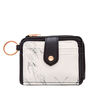 Black &amp; Cream Marble Coin Purse,