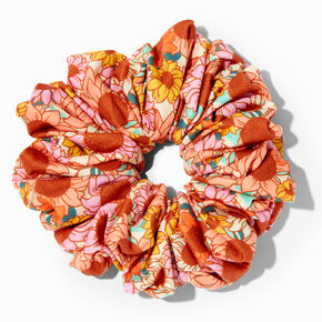 Sunflower Print Giant Hair Scrunchie,
