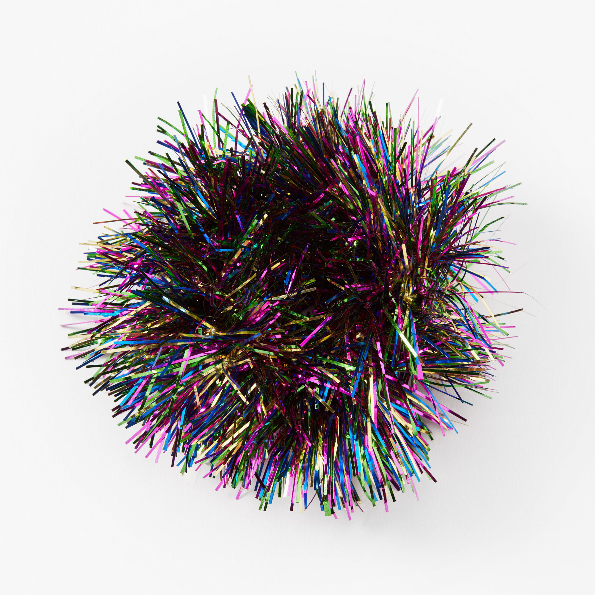 Medium Tinsel Hair Scrunchie - Multicolored,