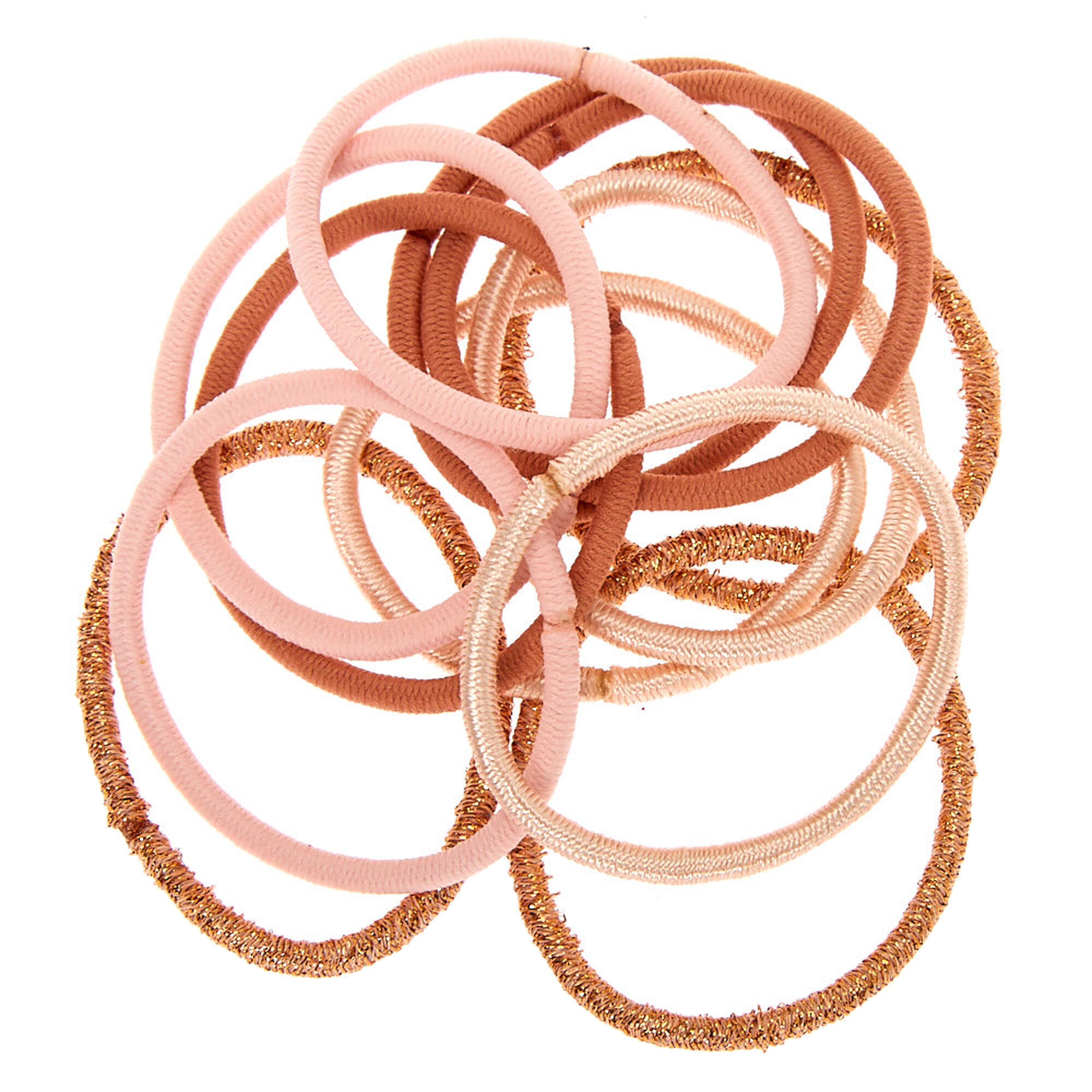 Élastiques de couleur nude - Lot de 12,