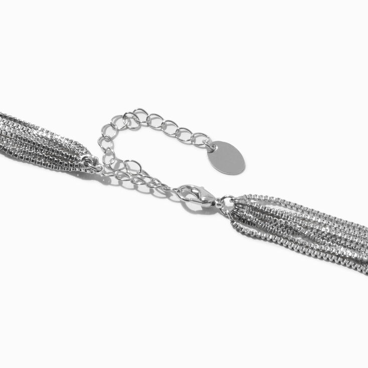 Silver-tone 7-Chain Necklace,