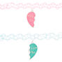Big Sis &amp; Lil Sis Pastel Tattoo Choker Necklaces - 2 Pack,