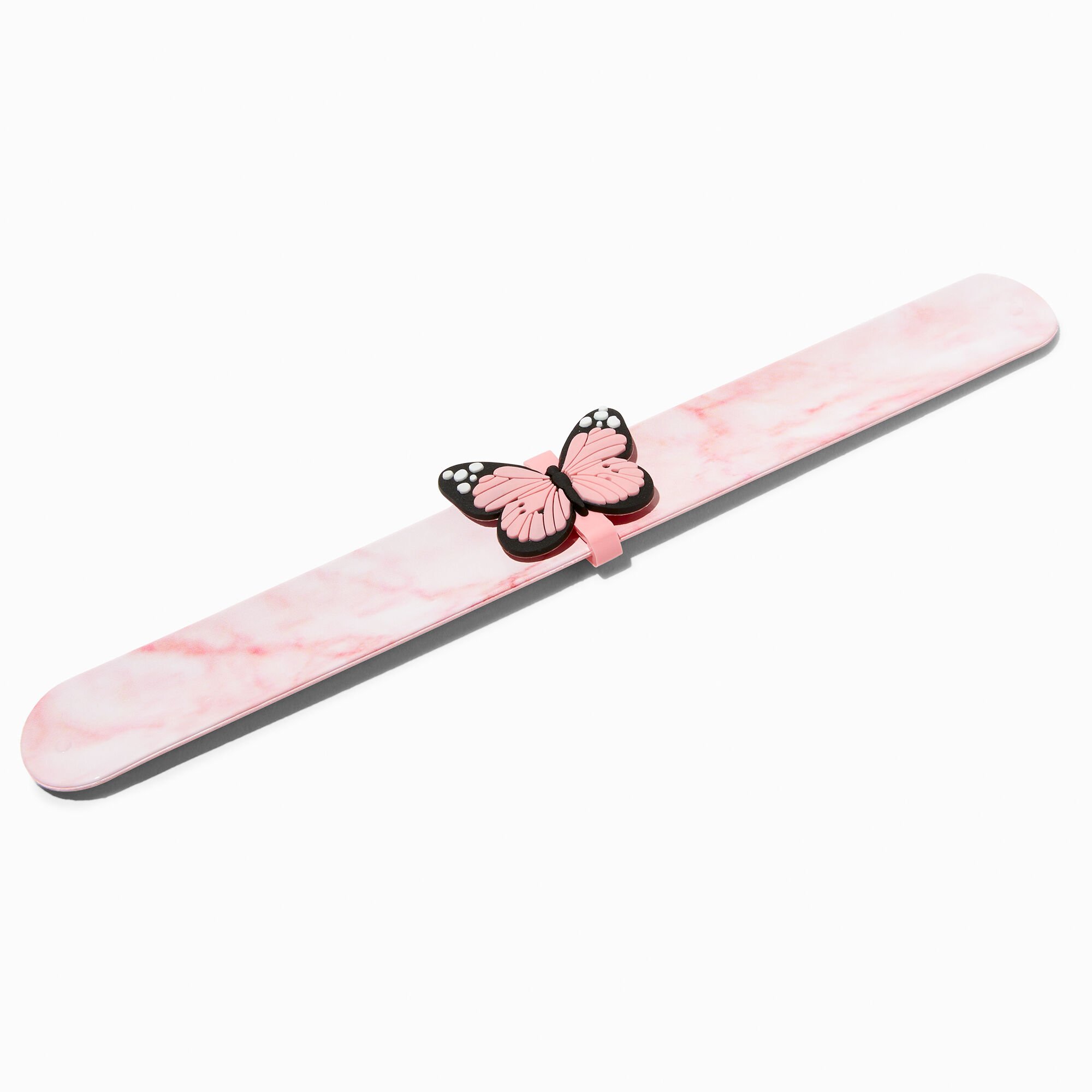 View Claires Butterfly Slap Bracelet Pink information