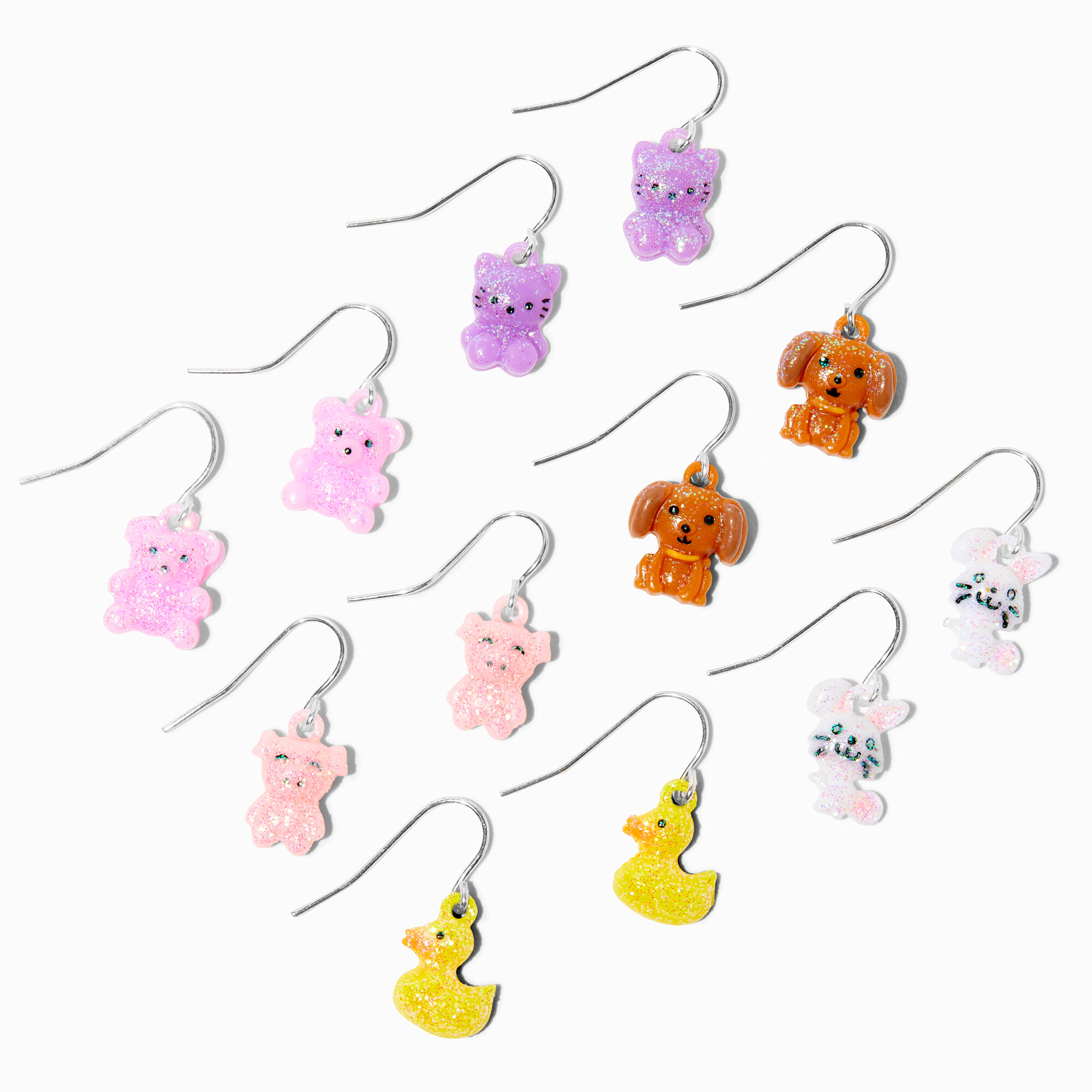 Farm Animals 1 Drop Earrings 6 Pack