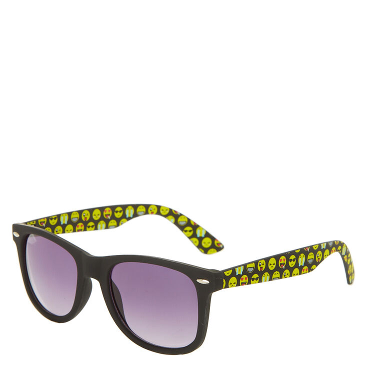 black rubber emoji sunglasses