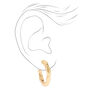 Gold 30MM Molten Hoop Earrings,