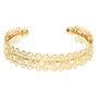 Gold Filigree Cuff Bracelet,