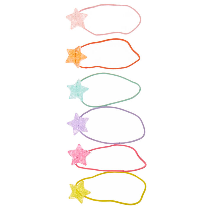 &Eacute;lastiques &agrave; cheveux avec &eacute;toile aux couleurs de l&#39;arc-en-ciel du Club Claire&#39;s,