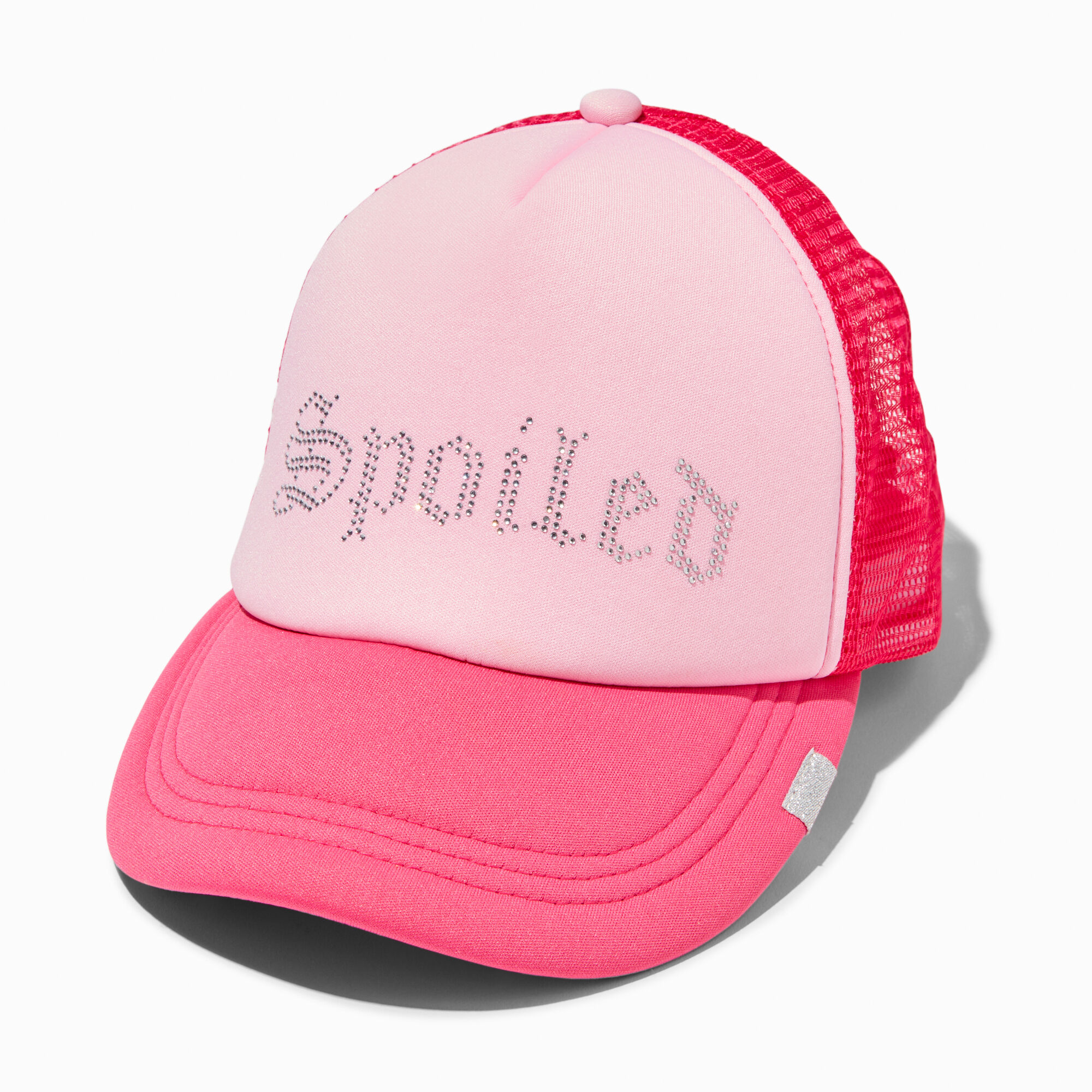 View Claires spoiled Trucker Hat Pink information