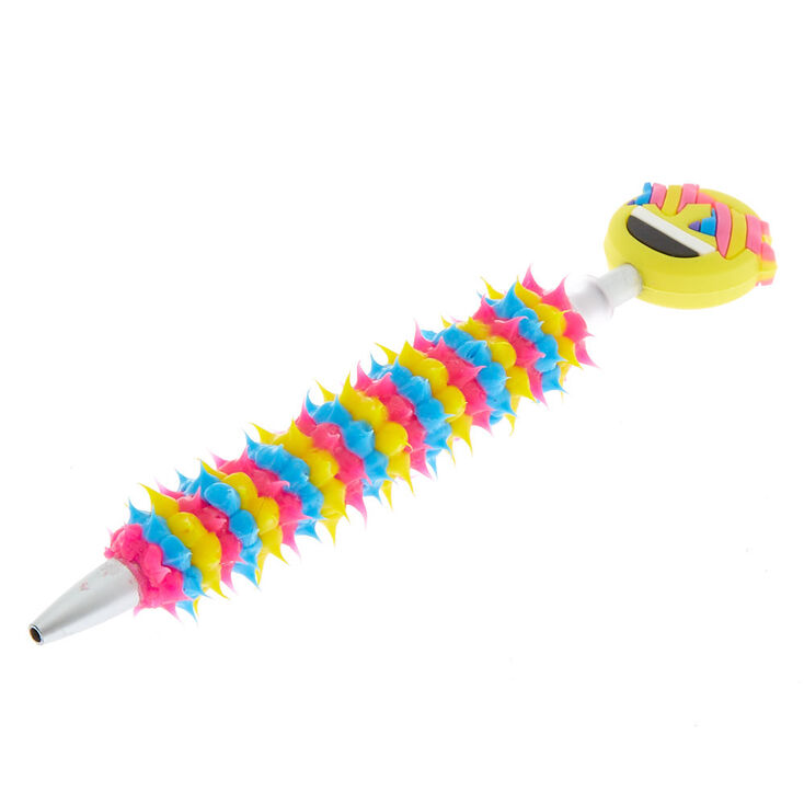 Silicone Star Eyes Emoji Pen - Pink,