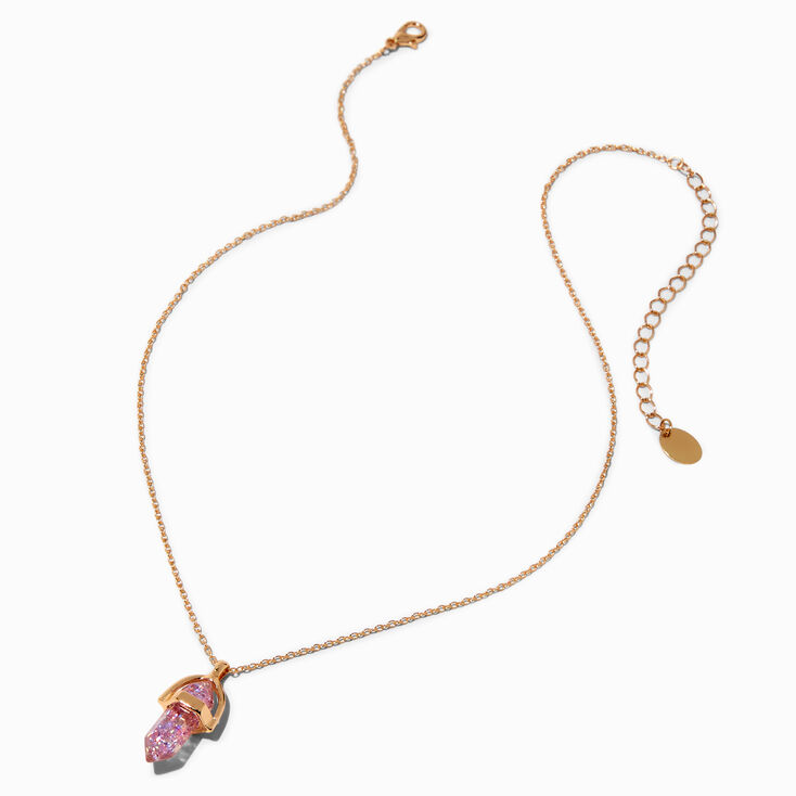 Colliers &agrave; pendentifs Best Friends en strass roses et transparents - Lot de 2,
