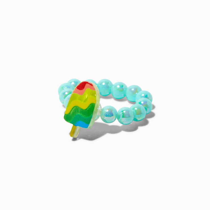 Claire&#39;s Club Summer Beaded Stretch Rings - 5 Pack,