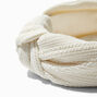 Ivory Crinkle Knotted Headband,