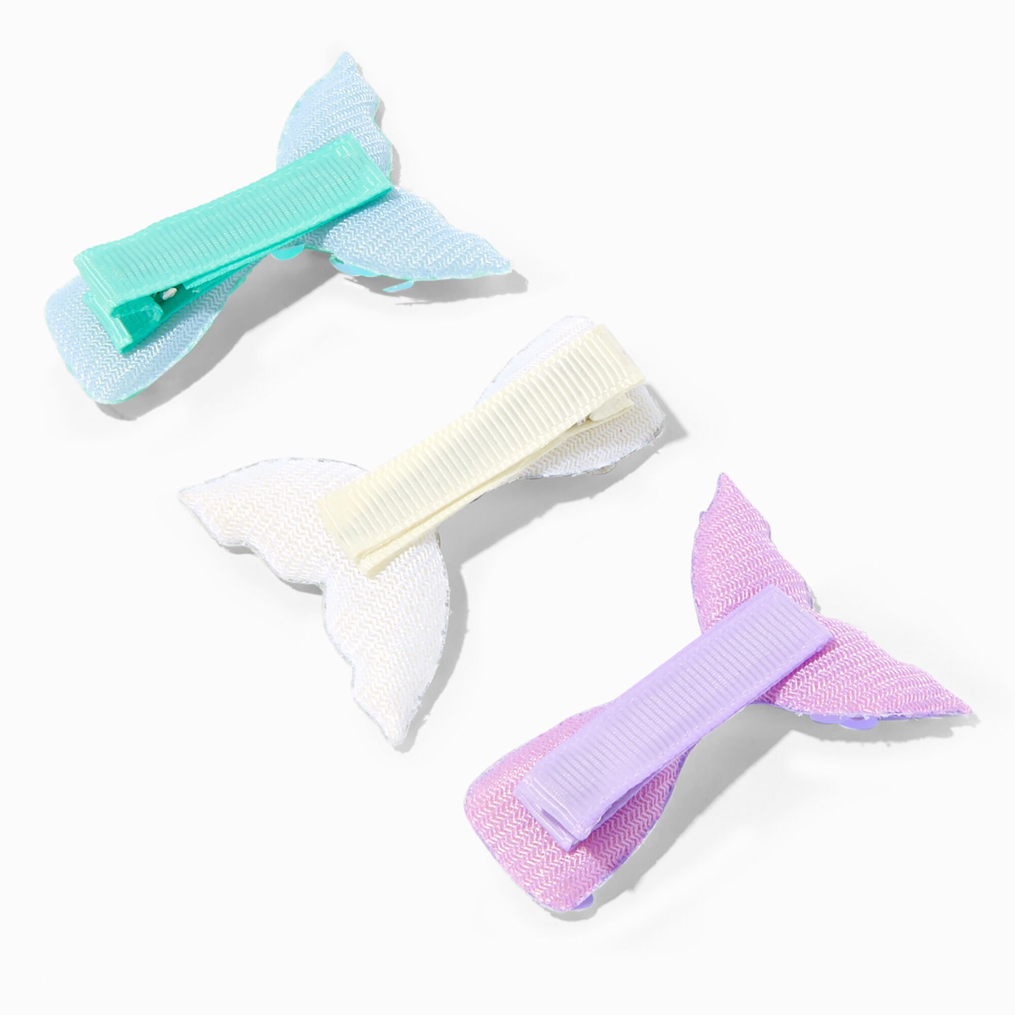Claire's Club Sequin Mermaid Tail Hair Clips - 3 Pack,