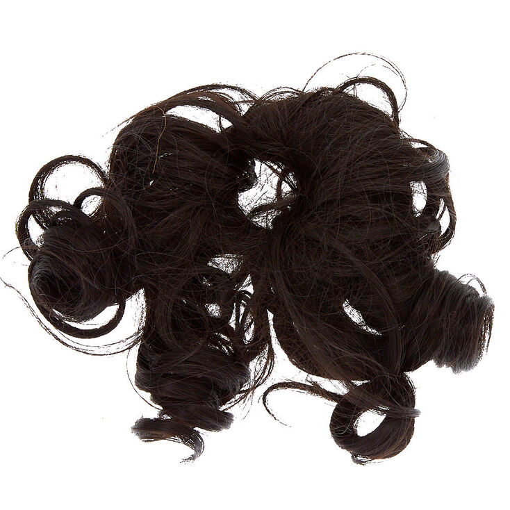Claire's Cheveux synthétiques bouclés bruns