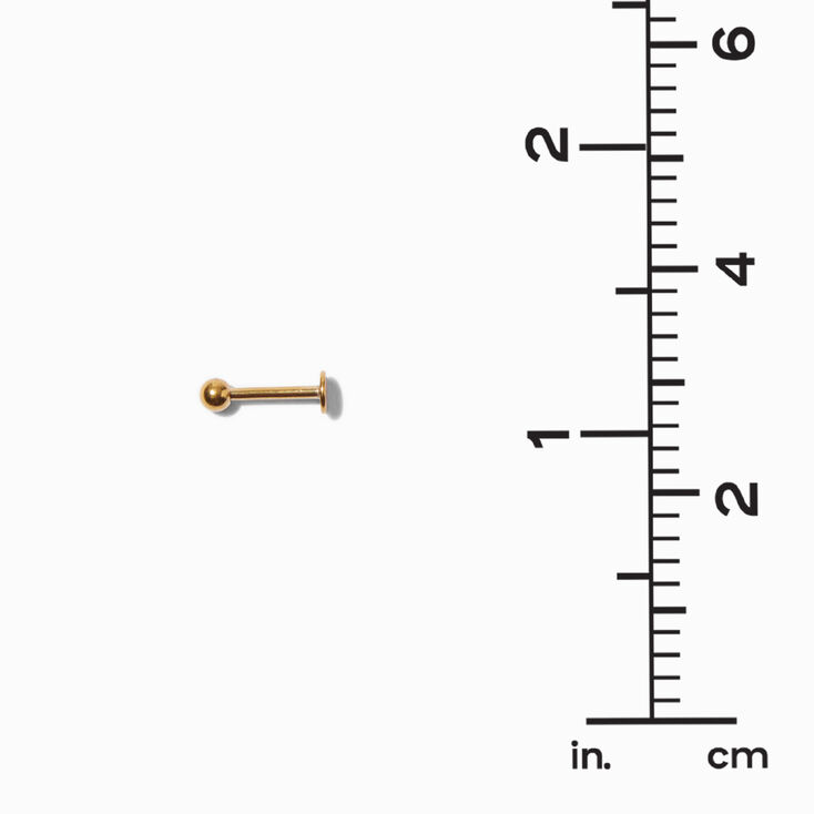 Boucle d&rsquo;oreille &agrave; arri&egrave;re plat pour piercing tragus couronne en zircon cubique d&#39;imitation 1,2&nbsp;mm en acier inoxydable,