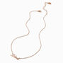 Gold-tone Script Zodiac Pendant Necklace - Libra,