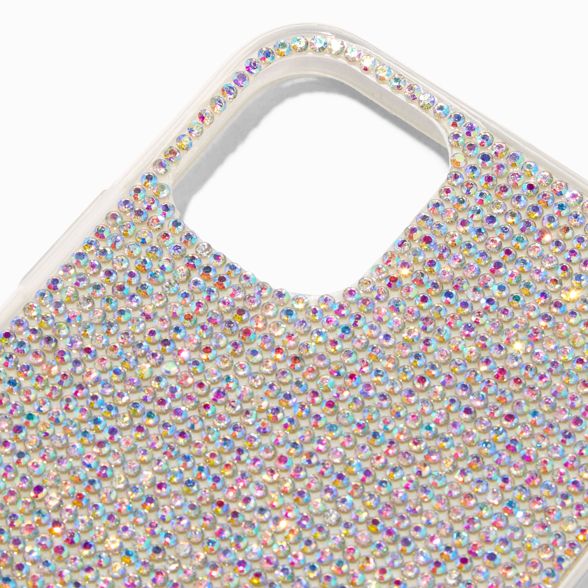 Coque de protection pour portable avec strass en pavé - Compatible avec iPhone® 11,