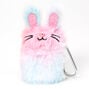 Furry Rainbow Bunny Earbud Case Cover - Compatible with Apple AirPods&reg;,