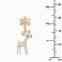 Crystal Studded Reindeer 2&quot; Drop Earrings,