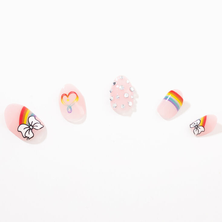 Jojo Siwa&trade; Rainbow Stiletto Press On Faux Nail Set,