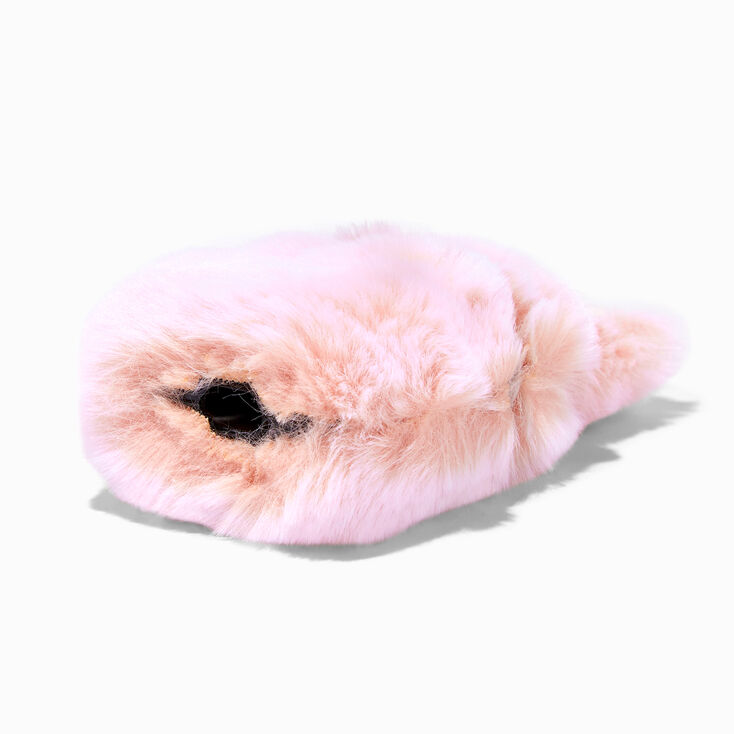 Furry Pink Bunny Earbud Case Cover - Compatible With Apple AirPods&reg;,