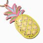 Bedazzled Pineapple PU Keyring,