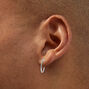 Mini boucles d&#39;oreilles g&eacute;om&eacute;triques couleur argent&eacute;e - Lot de 9,