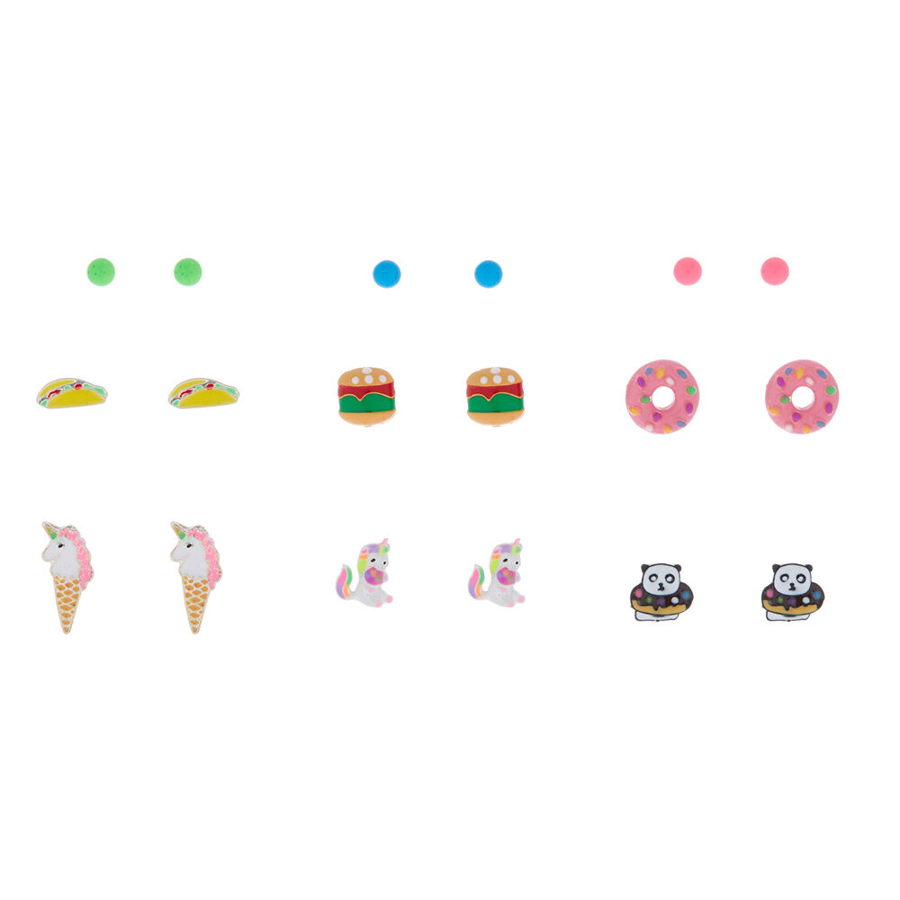 Claire's food earrings top