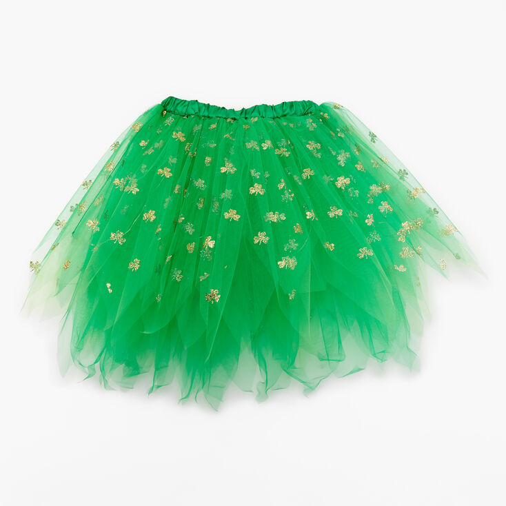 Shamrock Light-Up Tulle Tutu - Green | Claire's