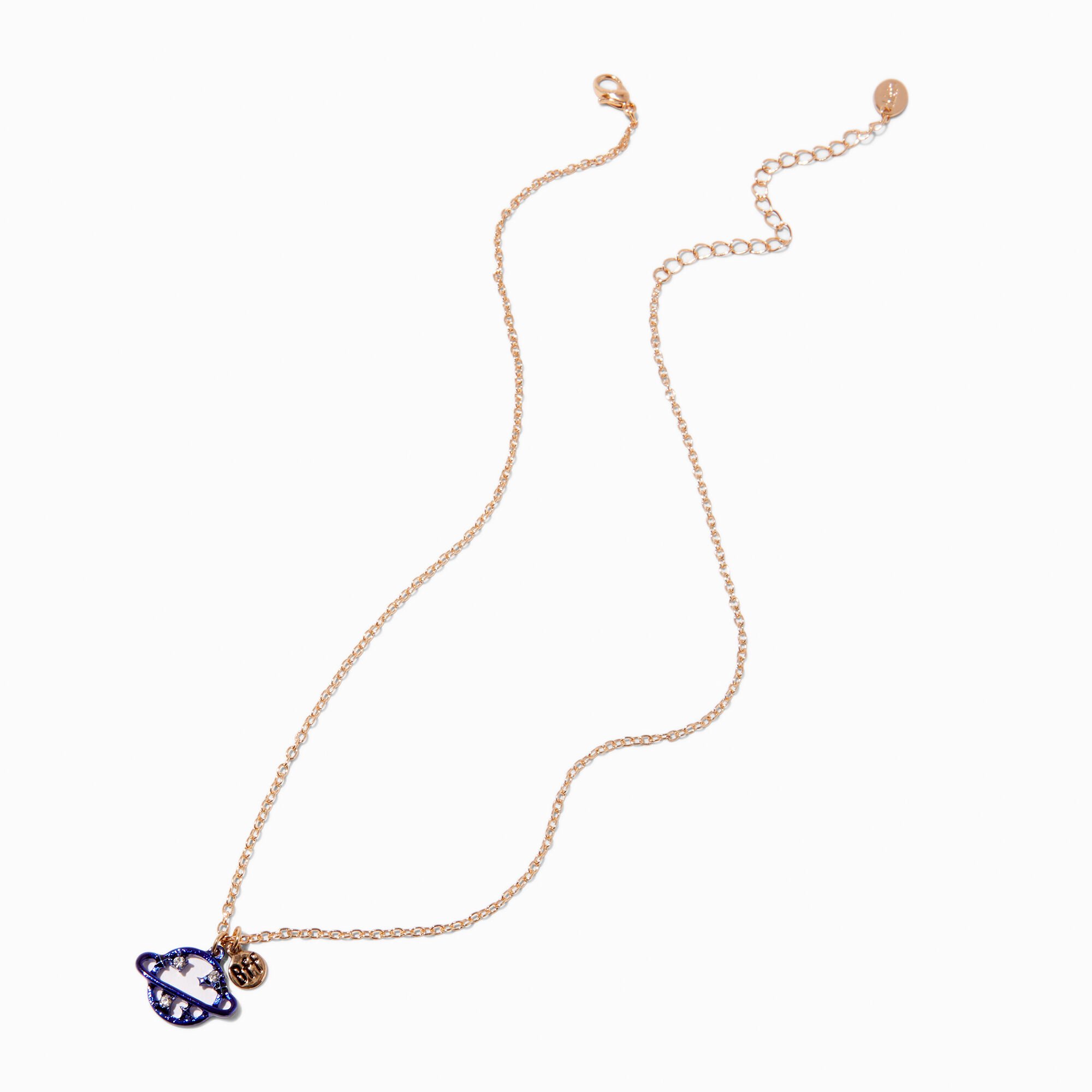 Best Friends Outer Space Pendant Necklaces - 3 Pack ,