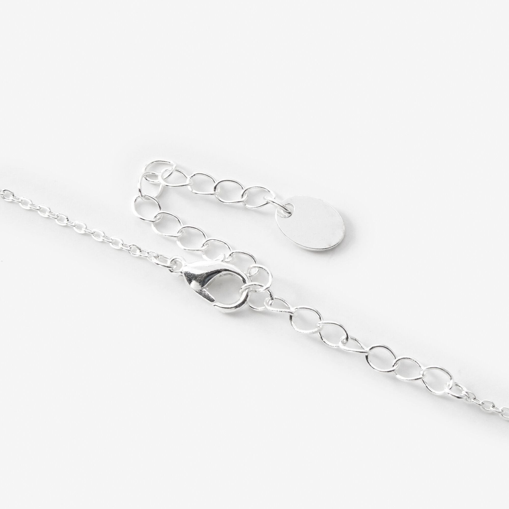 Silver Yin Yang Lucky Charms 16" Pendant Necklace,
