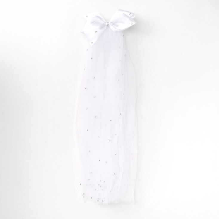 Claire&#39;s Club Glitter Bridal Veil - White,