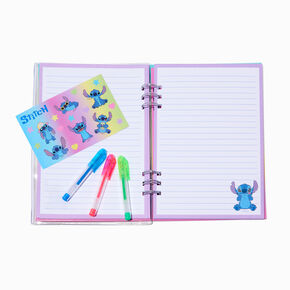 Disney Stitch Claire&#39;s Exclusive Summer Spiral Notebook &amp; Stationery Set,