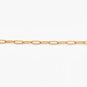 18ct Gold Plated Refined Chain Link Bracelet,