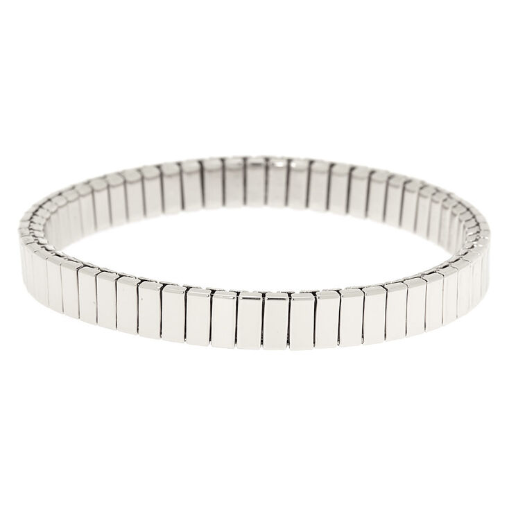 Silver Link Stretch Bracelet,