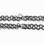 Best Friends Checkered Mushroom Tattoo Choker Necklaces - 2 Pack,