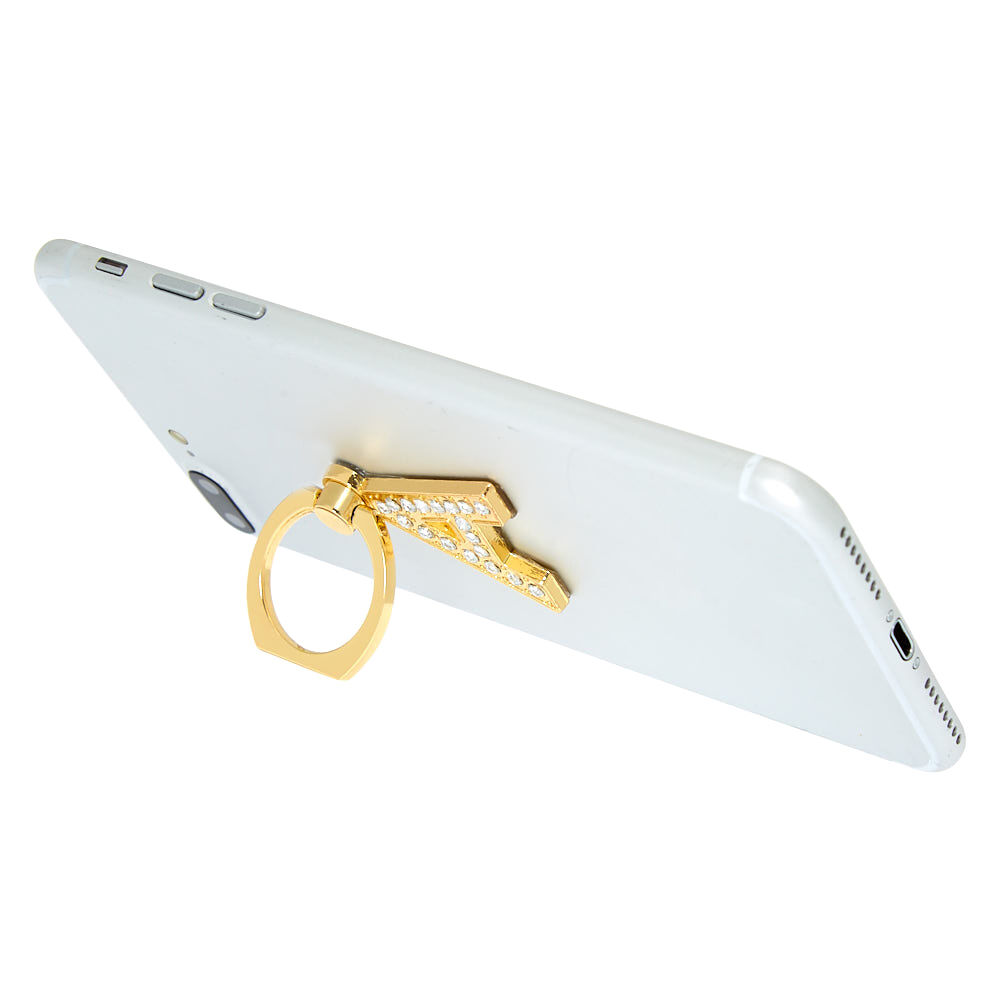 Gold Initial Ring Stand - A,