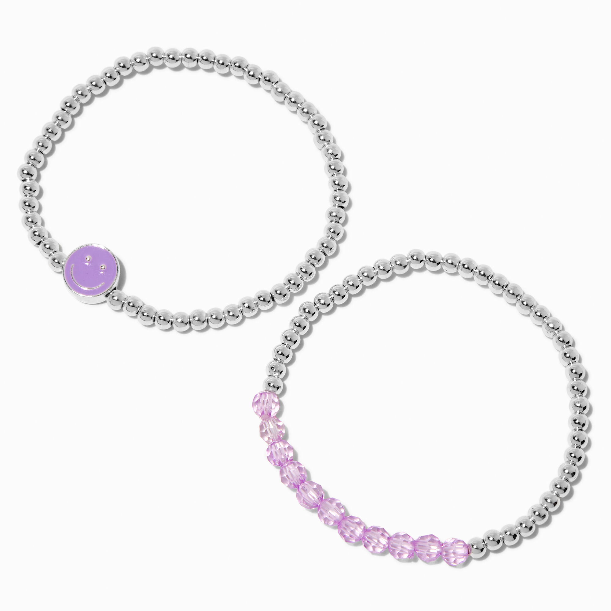 Lot de 3 paires de boucles d’oreilles branchées couleur argenté,