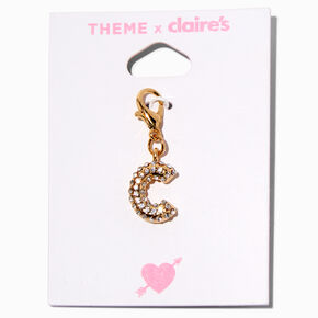 T H E M E x Claire&#39;s Gold-tone C Initial Charm,
