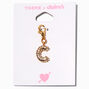 T H E M E x Claire&#39;s Gold-tone C Initial Charm,