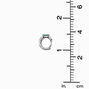 Emerald Green Cubic Zirconia 10mm Hoop Earrings,