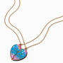 Best Friends Split Heart Pinky Promise Pendant Necklaces - 2 Pack,