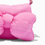 Claire&#39;s Club Pink Puffy Bow Crossbody Bag,