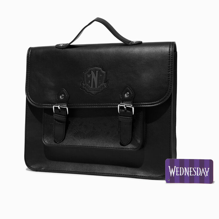 Wednesday&trade; Black Satchel Backpack,