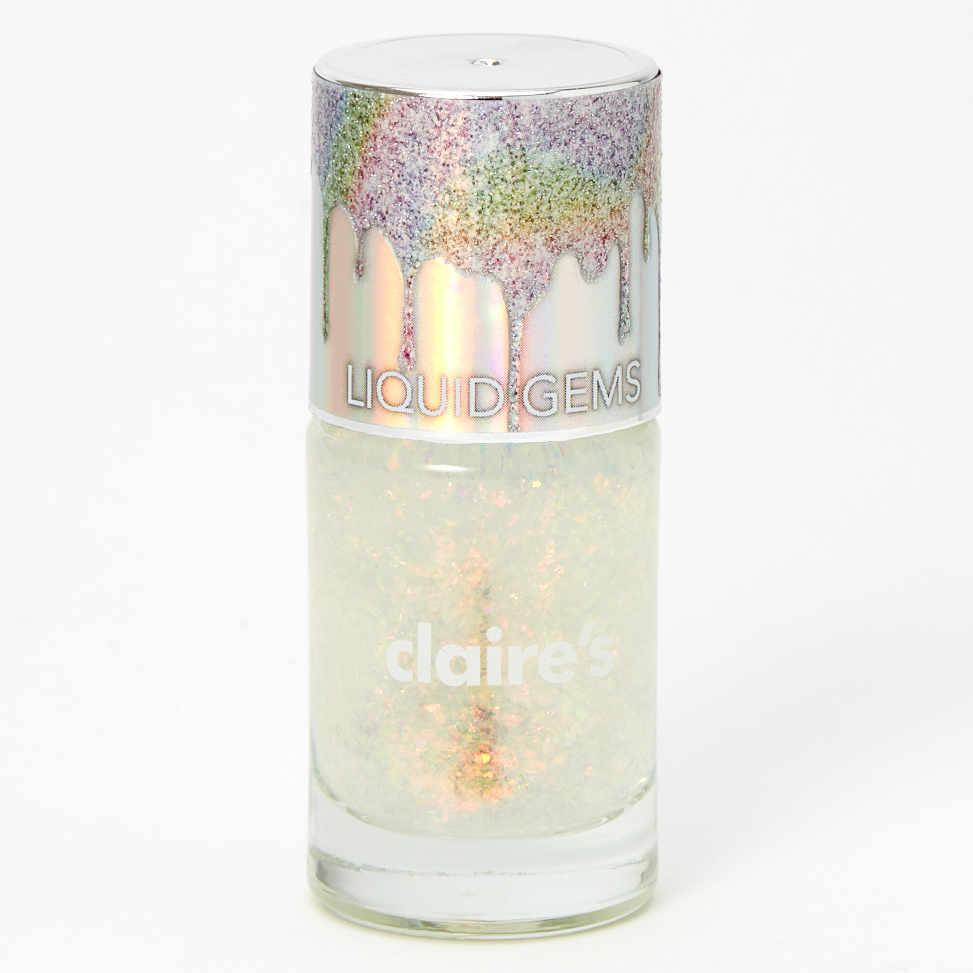 Liquid Gems Nail Polish - Holographic White,