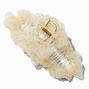 Ivory Glitter Tulle Medium Hair Claw,