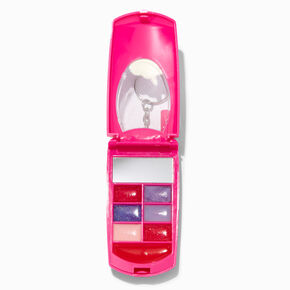 Y2K Unicorn Bling Flip Phone Lip Gloss Set,